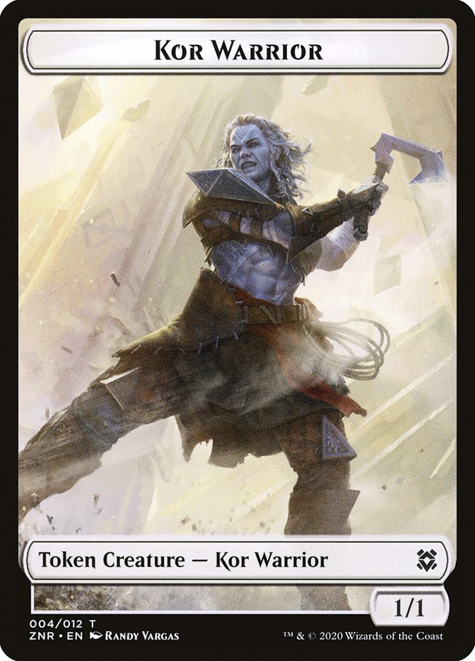 Kor Warrior Token [Zendikar Rising] | The Time Vault CA