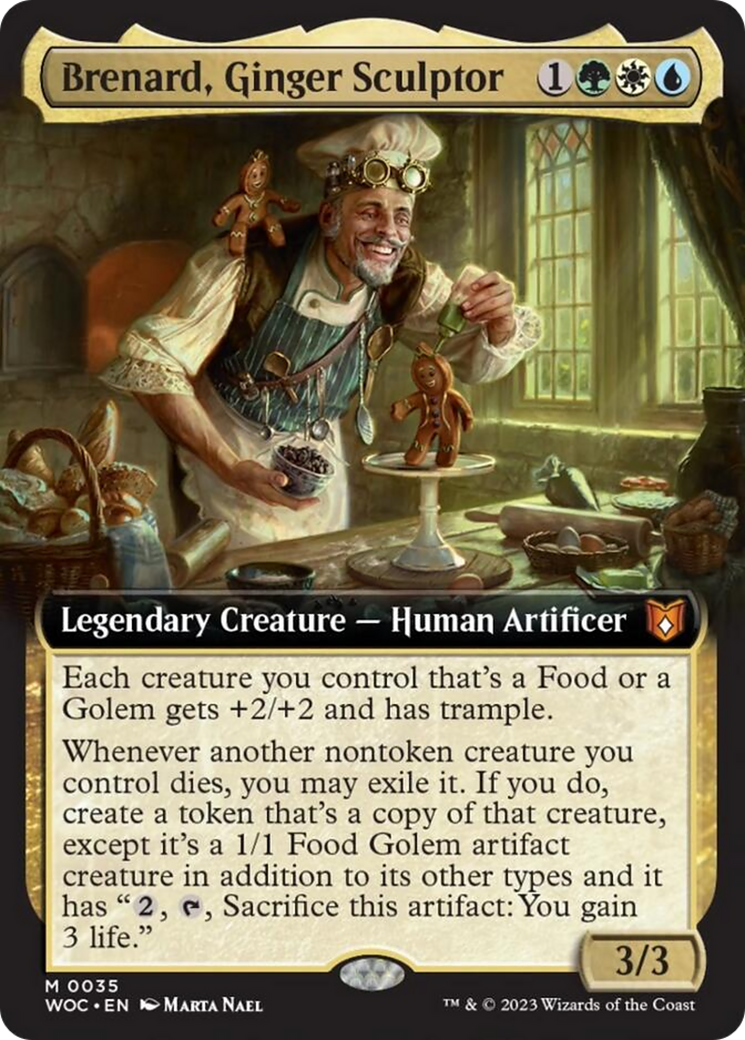 Brenard, Ginger Sculptor (Extended Art) [Wilds of Eldraine Commander] | The Time Vault CA