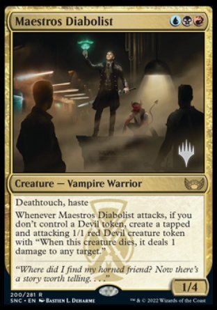 Maestros Diabolist (Promo Pack) [Streets of New Capenna Promos] | The Time Vault CA