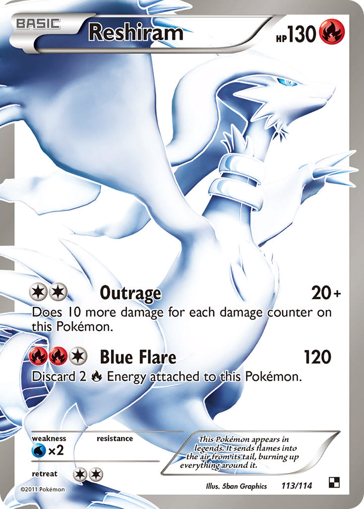 Reshiram (113/114) [Black & White: Base Set] | The Time Vault CA