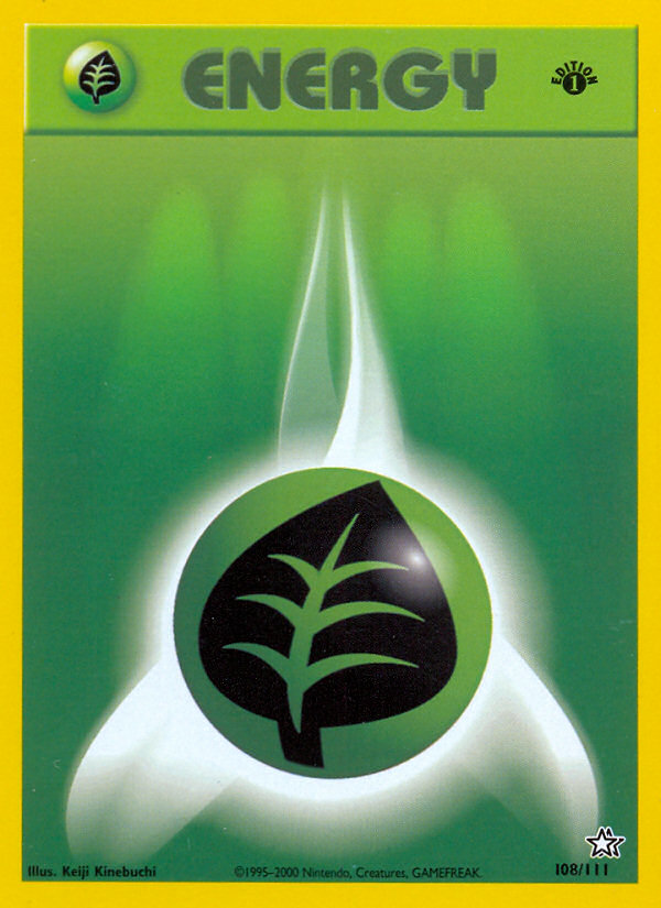 Grass Energy (108/111) [Neo Genesis 1st Edition] | The Time Vault CA
