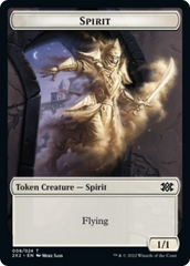 Wrenn and Six Emblem // Spirit Double-sided Token [Double Masters 2022 Tokens] | The Time Vault CA