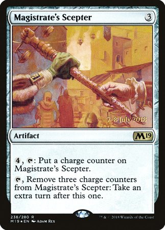 Magistrate's Scepter [Core Set 2019 Promos] | The Time Vault CA