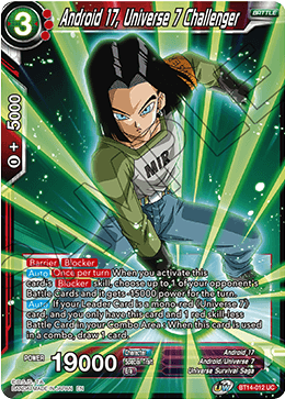 Android 17, Universe 7 Challenger (BT14-012) [Cross Spirits] | The Time Vault CA