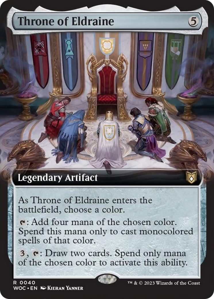 Throne of Eldraine (Extended Art) [Wilds of Eldraine Commander] | The Time Vault CA