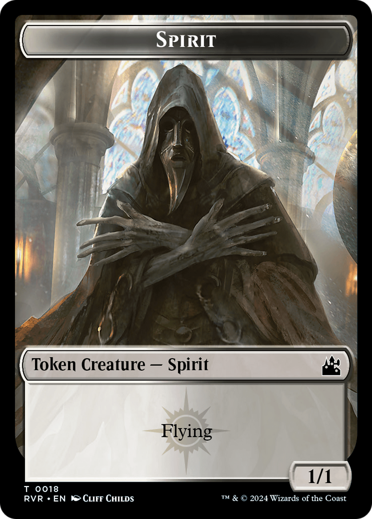 Spirit Token (0018) [Ravnica Remastered Tokens] | The Time Vault CA