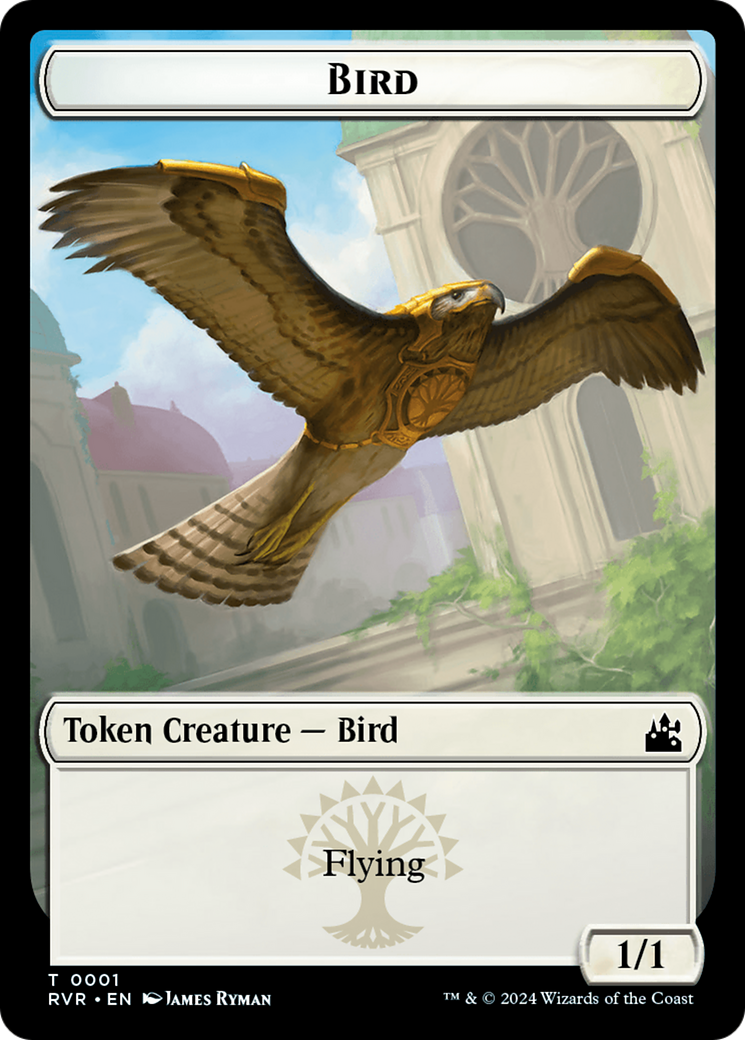 Bird // Dragon Double-Sided Token [Ravnica Remastered Tokens] | The Time Vault CA