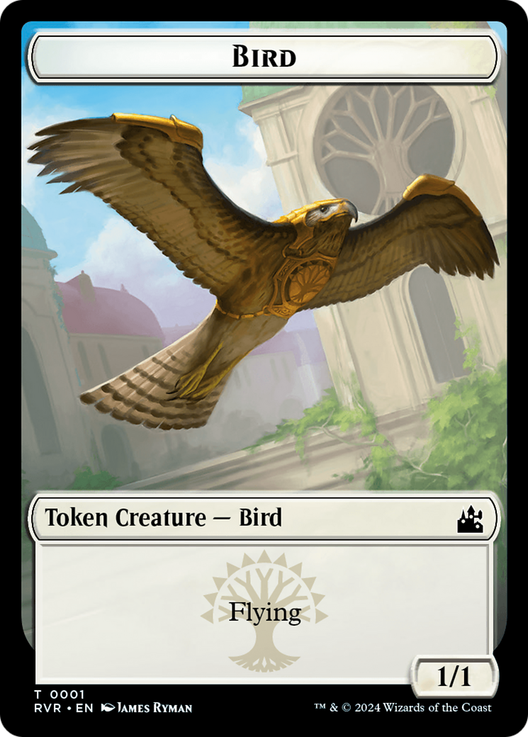 Bird Token [Ravnica Remastered Tokens] | The Time Vault CA