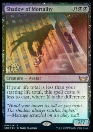 Shadow of Mortality [Streets of New Capenna Prerelease Promos] | The Time Vault CA