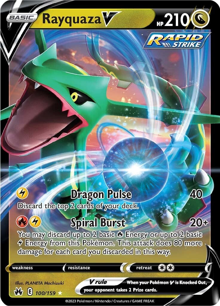 Rayquaza V (100/159) [Sword & Shield: Crown Zenith] | The Time Vault CA