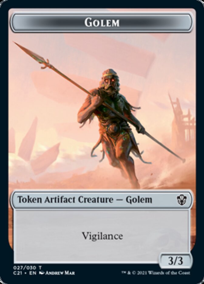 Golem (027) // Thopter Token [Commander 2021 Tokens] | The Time Vault CA