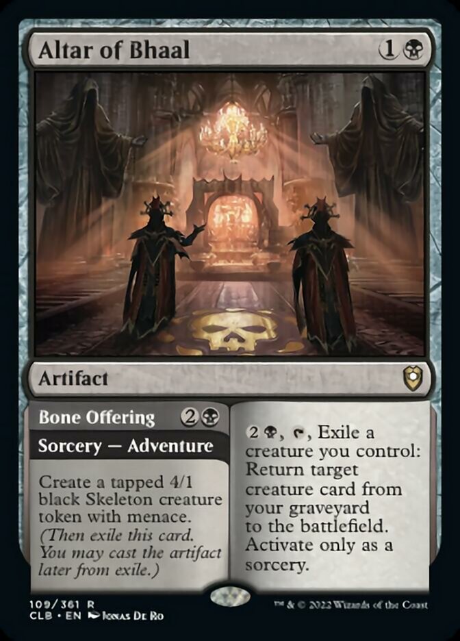 Altar of Bhaal // Bone Offering [Commander Legends: Battle for Baldur's Gate] | The Time Vault CA