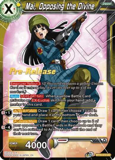 Mai, Opposing the Divine (BT16-073) [Realm of the Gods Prerelease Promos] | The Time Vault CA