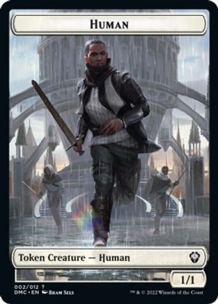 Human // Snake Double-sided Token [Dominaria United Commander Tokens] | The Time Vault CA