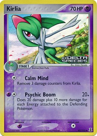 Kirlia (47/113) (Stamped) [EX: Delta Species] | The Time Vault CA