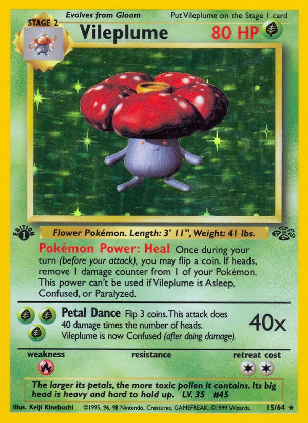 Vileplume (15/64) [Jungle 1st Edition] | The Time Vault CA