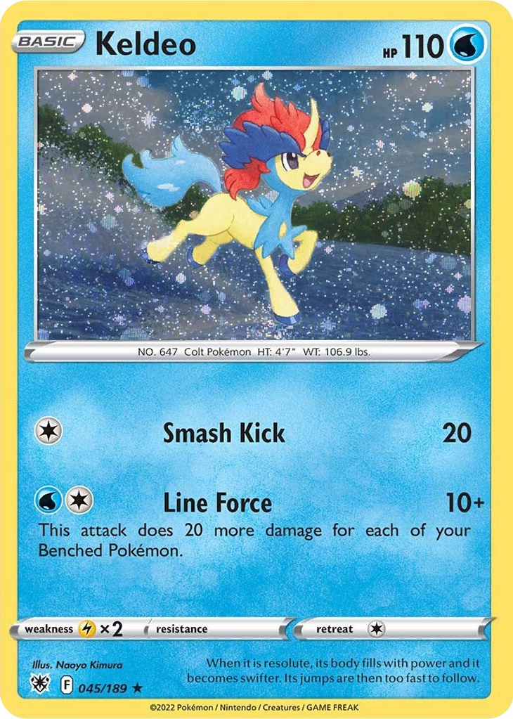 Keldeo (045/189) (Cosmos Holo) [Sword & Shield: Astral Radiance] | The Time Vault CA