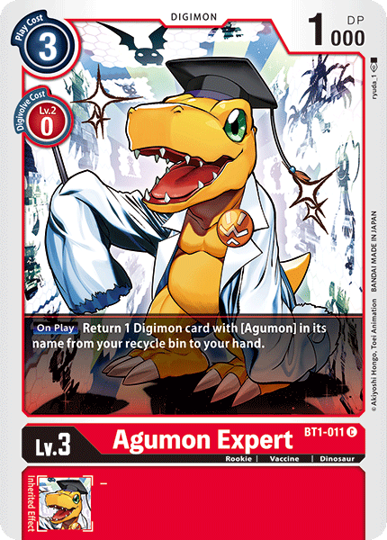 Agumon Expert [BT1-011] [Release Special Booster Ver.1.0] | The Time Vault CA
