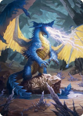 Blue Dragon Art Card [Dungeons & Dragons: Adventures in the Forgotten Realms Art Series] | The Time Vault CA