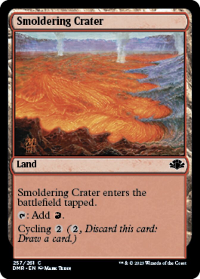 Smoldering Crater [Dominaria Remastered] | The Time Vault CA