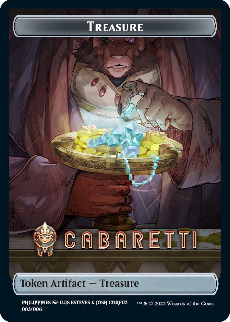 Treasure Token (Cabaretti) (Southeast Asia Artists) [Streets of New Capenna Tokens] | The Time Vault CA