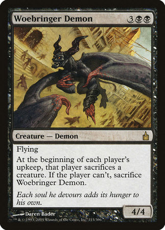 Woebringer Demon [Ravnica: City of Guilds] | The Time Vault CA