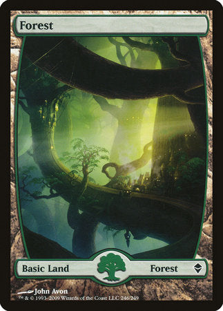 Forest (246) - Full Art [Zendikar] | The Time Vault CA