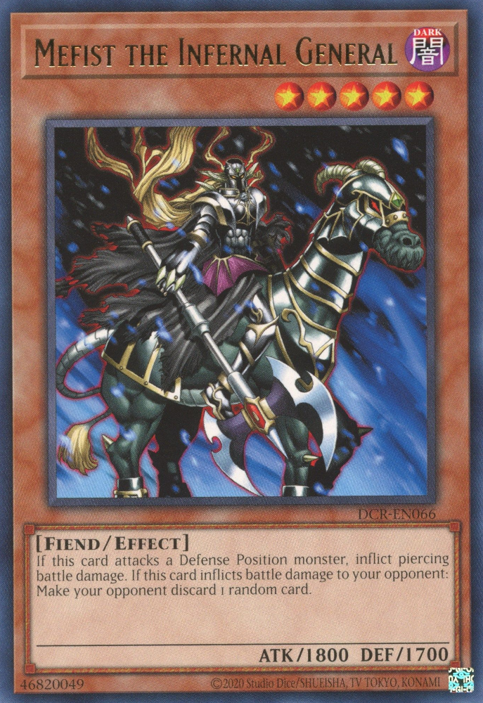 Mefist the Infernal General [DCR-EN066] Rare | The Time Vault CA