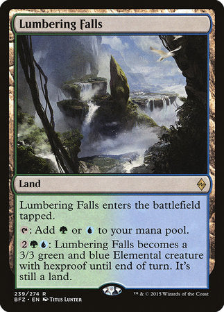Lumbering Falls [Battle for Zendikar] | The Time Vault CA