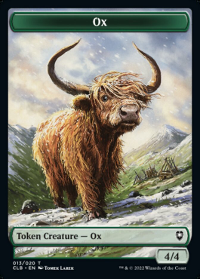 Ox Token [Commander Legends: Battle for Baldur's Gate Tokens] | The Time Vault CA