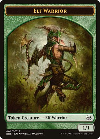 Elf Warrior Token [Duel Decks: Mind vs. Might Tokens] | The Time Vault CA