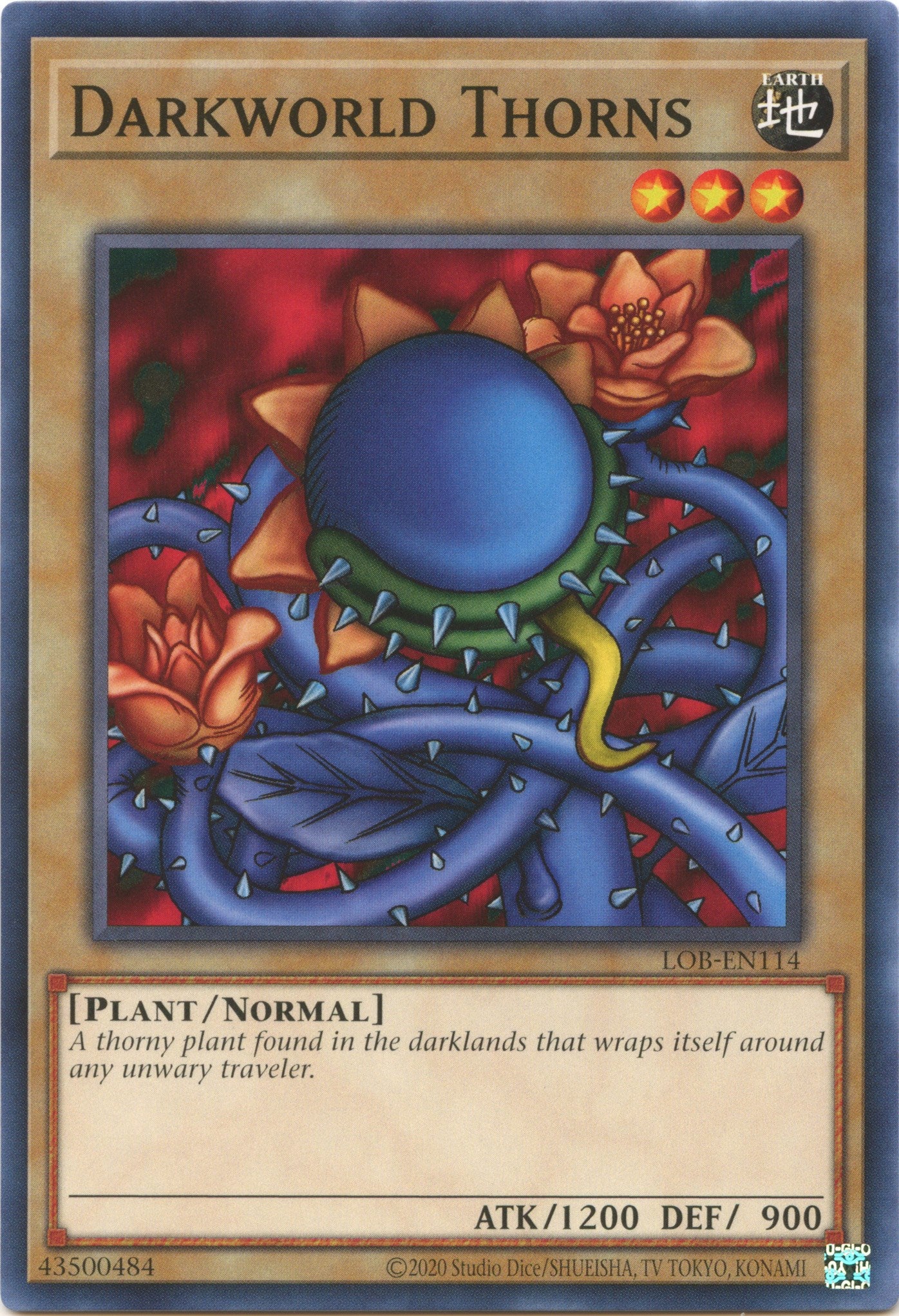 Darkworld Thorns (25th Anniversary) [LOB-EN114] Common | The Time Vault CA