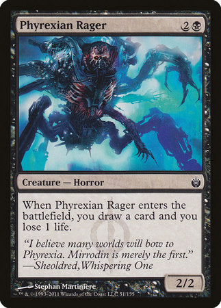 Phyrexian Rager [Mirrodin Besieged] | The Time Vault CA