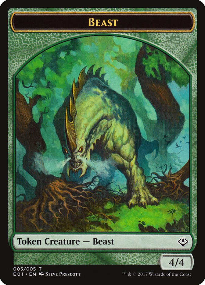 Beast (005/005) [Archenemy: Nicol Bolas Tokens] | The Time Vault CA