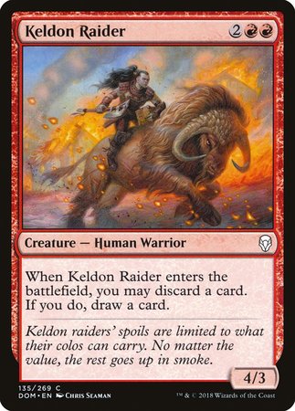 Keldon Raider [Dominaria] | The Time Vault CA