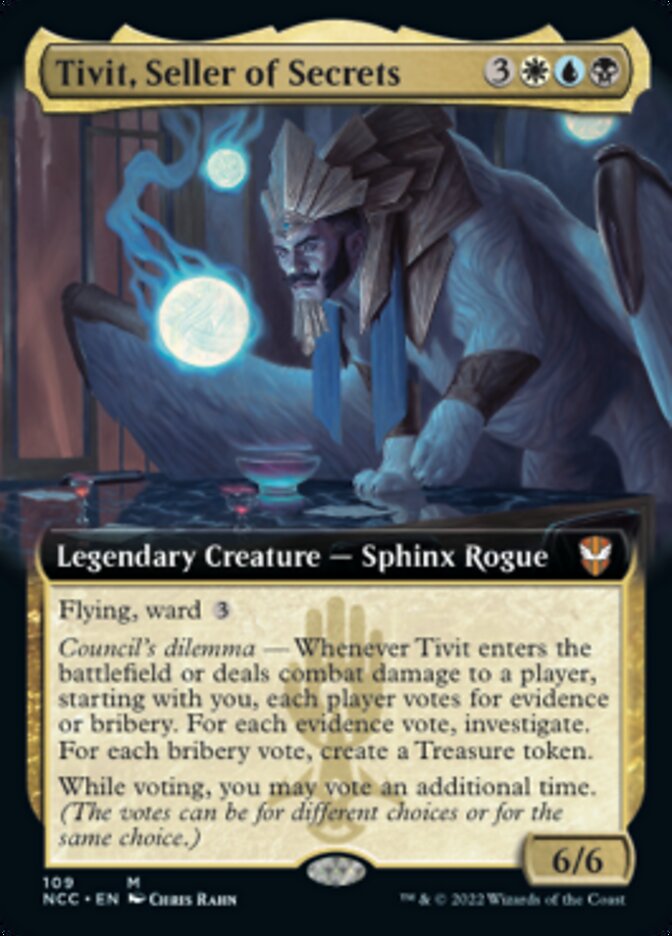 Tivit, Seller of Secrets (Extended Art) [Streets of New Capenna Commander] | The Time Vault CA