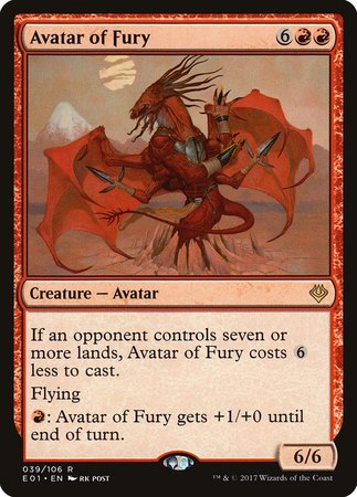 Avatar of Fury [Archenemy: Nicol Bolas] | The Time Vault CA