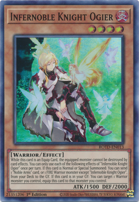 Infernoble Knight Ogier [ROTD-EN013] Super Rare | The Time Vault CA
