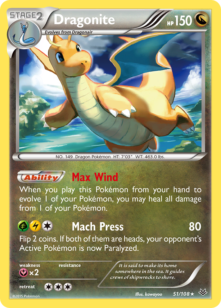 Dragonite (51/108) [XY: Roaring Skies] | The Time Vault CA