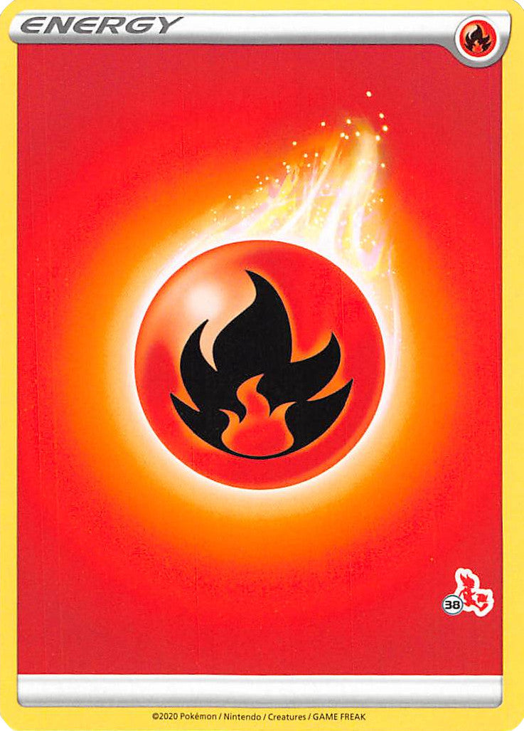 Fire Energy (Cinderace Stamp #38) [Battle Academy 2022] | The Time Vault CA