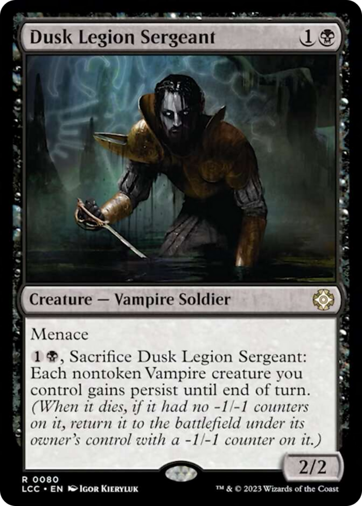 Dusk Legion Sergeant [The Lost Caverns of Ixalan Commander] | The Time Vault CA