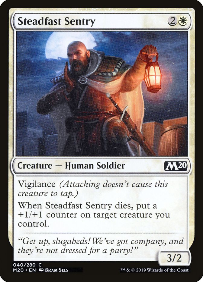 Steadfast Sentry [Core Set 2020] | The Time Vault CA