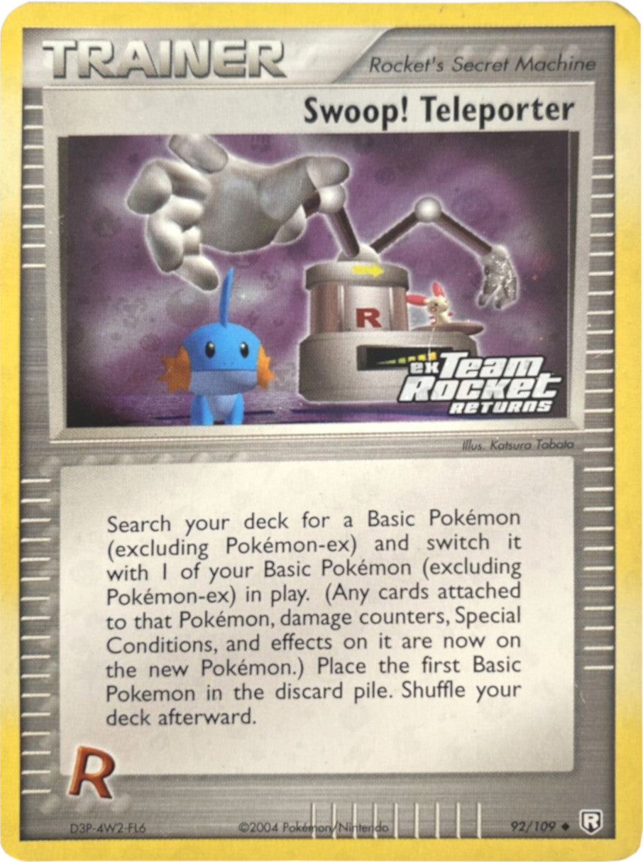 Swoop! Teleporter (92/109) (Stamped) [EX: Team Rocket Returns] | The Time Vault CA