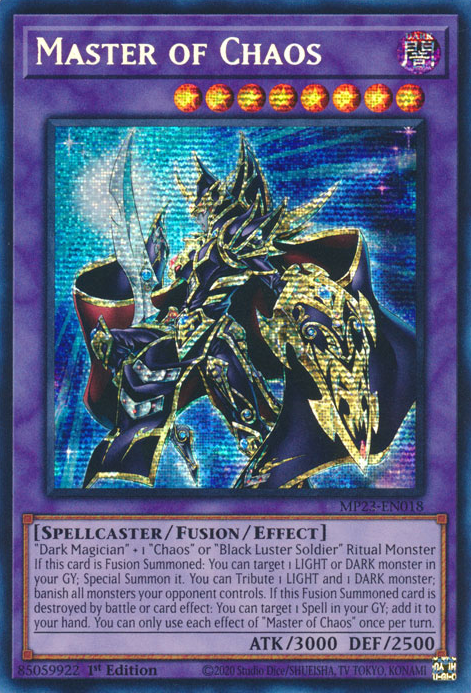 Master of Chaos [MP23-EN018] Prismatic Secret Rare | The Time Vault CA