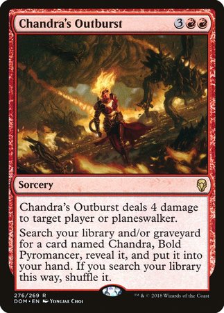 Chandra's Outburst [Dominaria] | The Time Vault CA