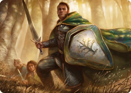 Boromir, Warden of the Tower Art Card [The Lord of the Rings: Tales of Middle-earth Art Series] | The Time Vault CA