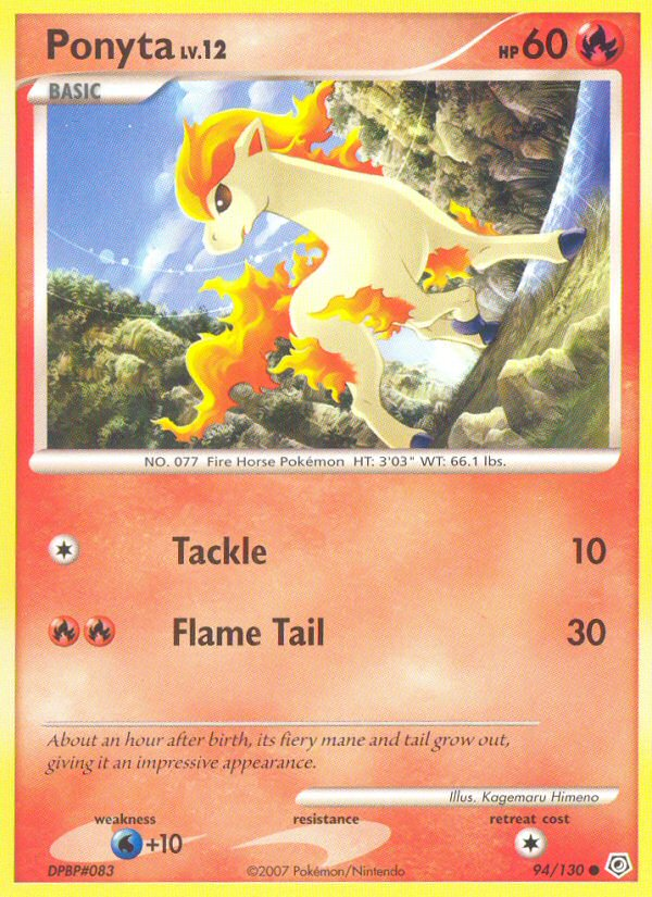 Ponyta (94/130) [Diamond & Pearl: Base Set] | The Time Vault CA