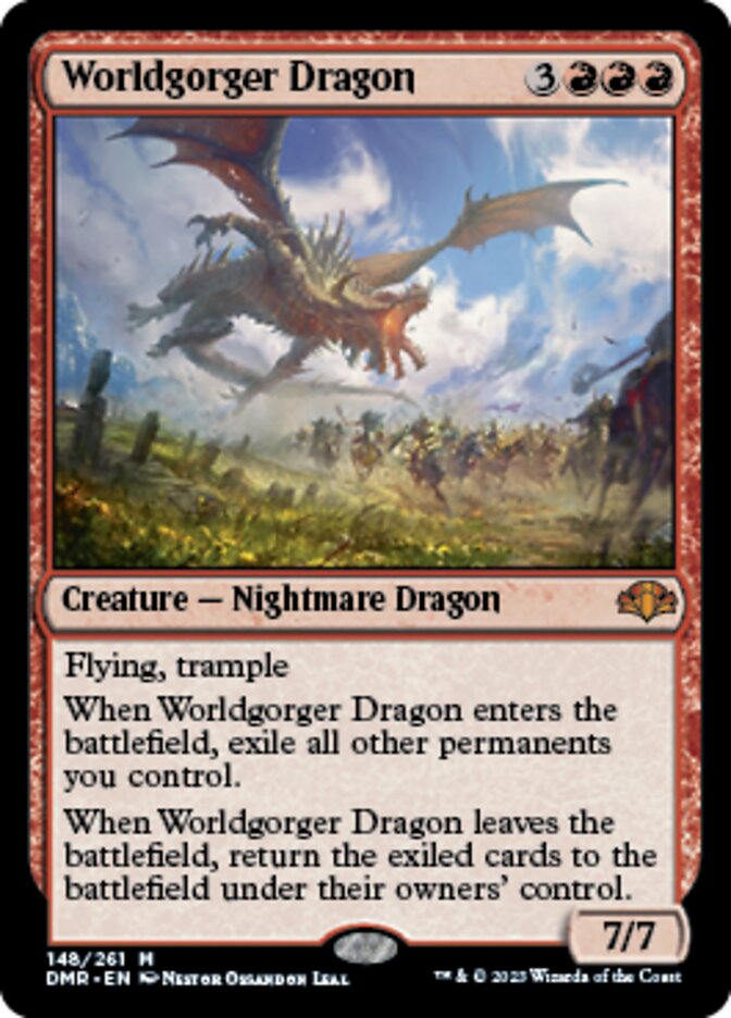 Worldgorger Dragon [Dominaria Remastered] | The Time Vault CA