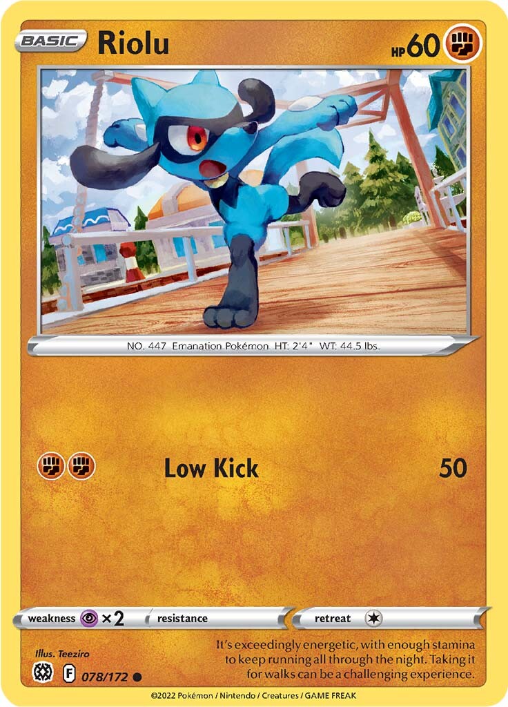 Riolu (078/172) [Sword & Shield: Brilliant Stars] | The Time Vault CA