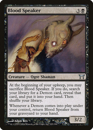 Blood Speaker [Champions of Kamigawa] | The Time Vault CA